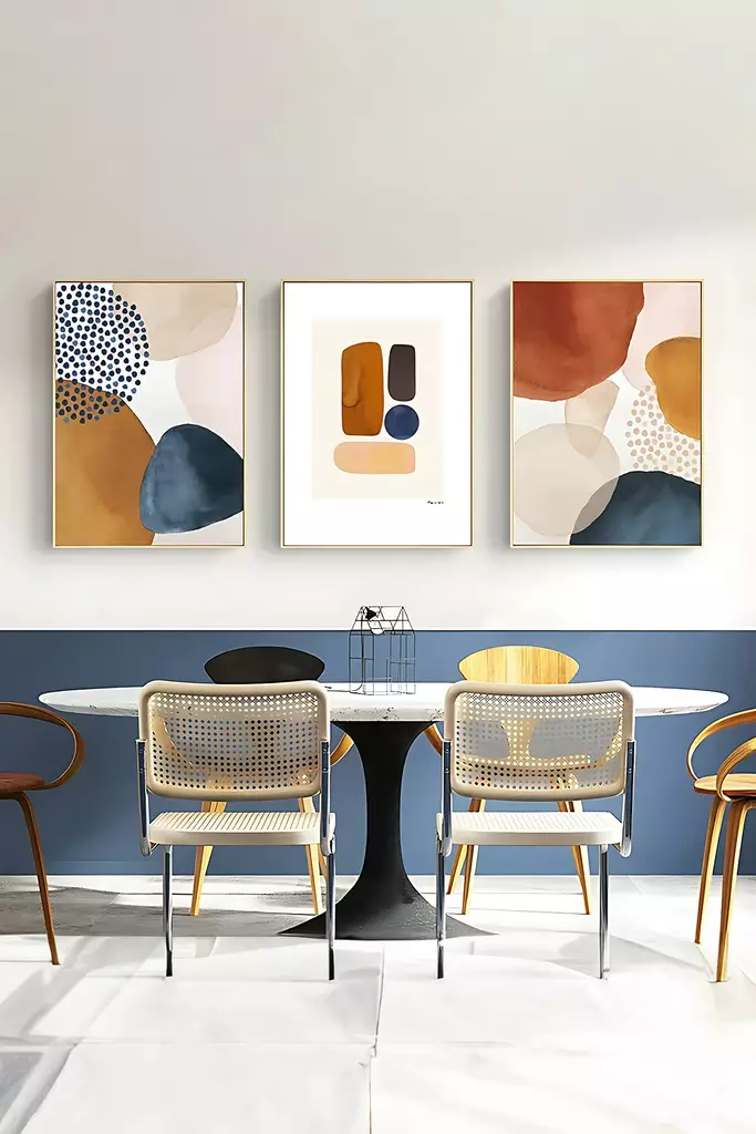 Inramad Tavla Wallity Flerfärgad MDF 33x48 cm 3 Delar - Tavlor och ramar - 8684283137107 - 1