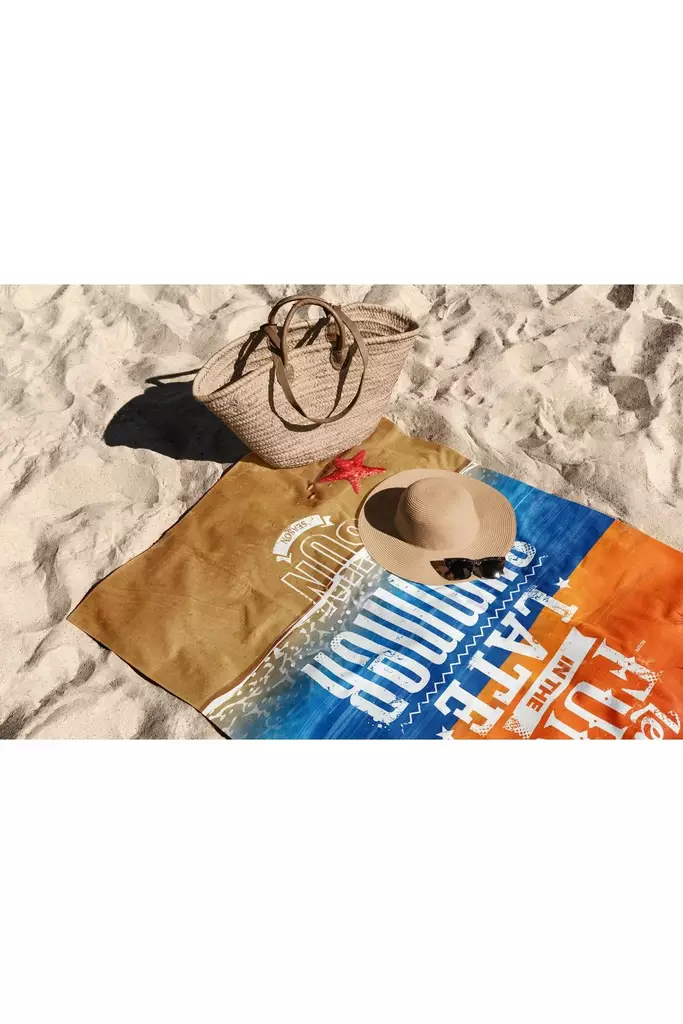 Strandhandduk Mijölnir Flerfärgad Mikrofilament 70x130 cm - Handdukar - 8684282665687 - 1