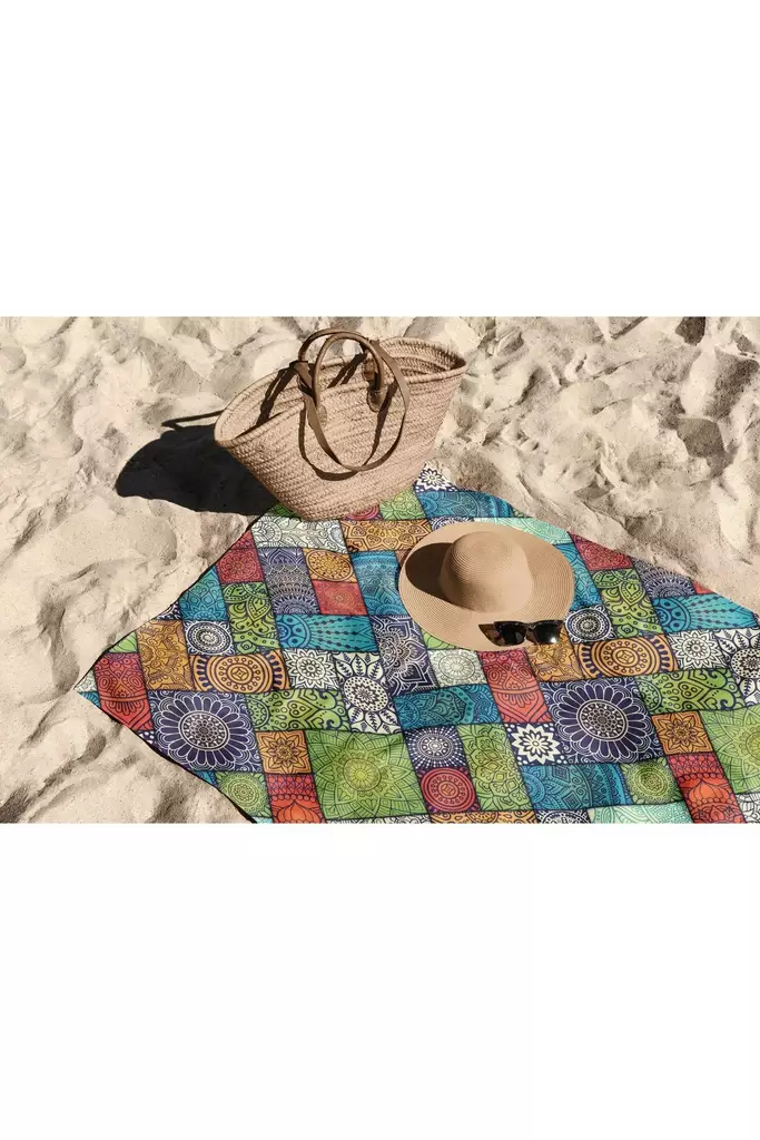 Strandhandduk Mijölnir Flerfärgad Mikrofilament 70% Polyester 30% Polyamid 90x150 cm - Handdukar - 8684282666127 - 1