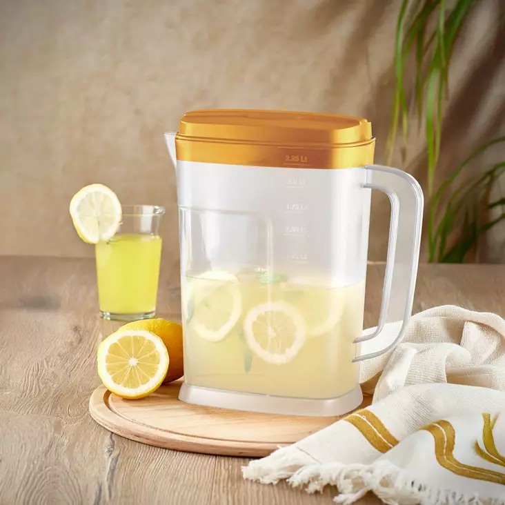 Karaff Hermia Orange Plast 2250 ml - Serveringsfat - 8684283915187 - 1