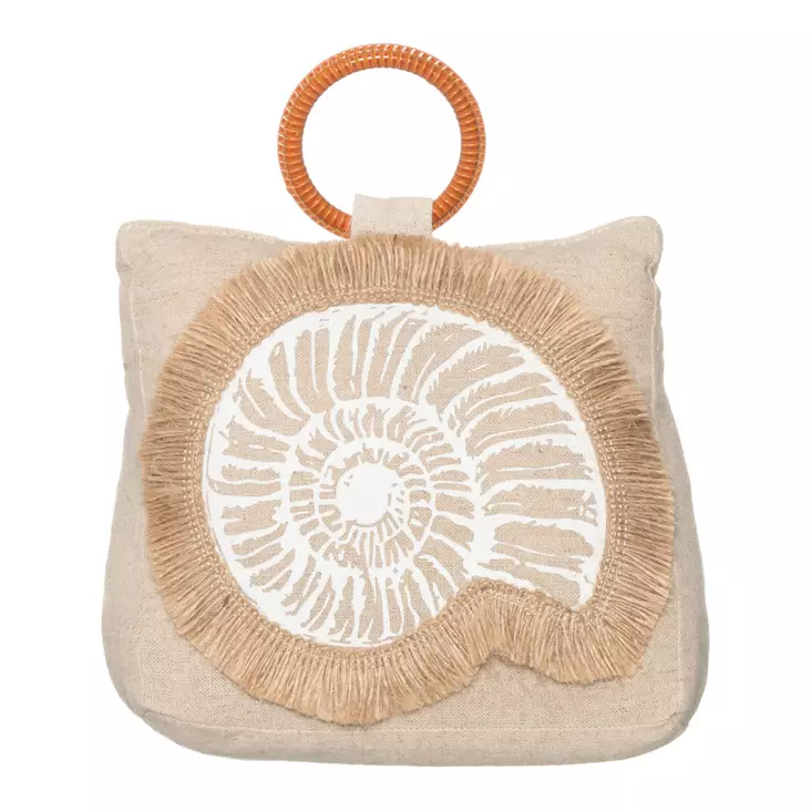 Ovistoppari Simpukka 16,5 cm 1,2 kg 4 Living Collection - Pehmeä hiekkatäytteinen ovikiila ja sisustuskoriste - Dekorationer, prydnadsföremål - 6410416543857 - 1