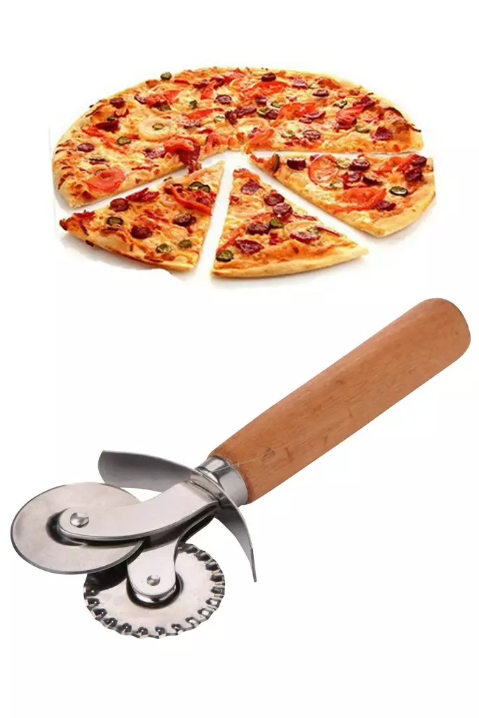 Pizzaskärare, flerfärgad, 15 x 7 cm, vass, tålig, stilren - Dagliga köksartiklar - 8683342787277 - 1