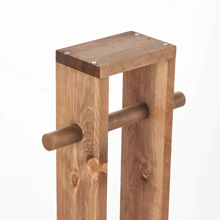 Toapappershållare Aberto Design Long Toilet Paper Hange Natur Trä 61x14x8 cm - Badrumstillbehör - 8684282607717 - 1