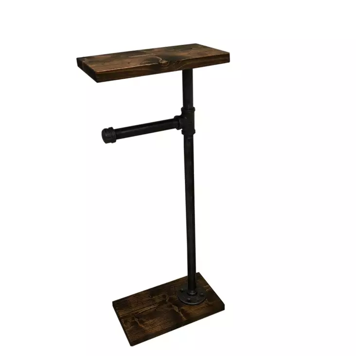 Klädhängare Hanah Home Boruraf178 Valnöt Metall Massiv Gran 30x65x14 cm - Möbler - 8681875503227 - 1