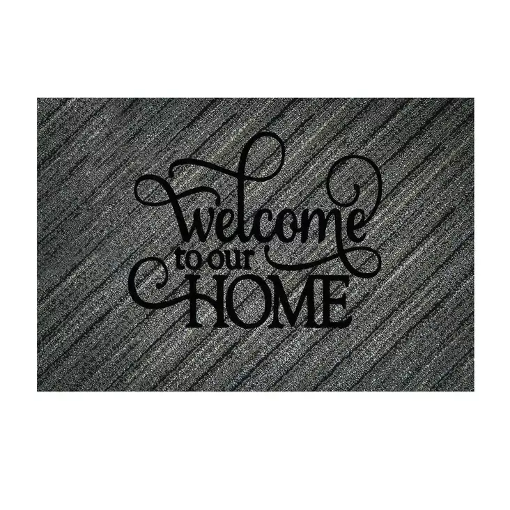 PVC-dörrmatta, flerfärgad, 40 x 60 cm, hållbar, halkfri - Dörrmattor och skrapmattor - 8682870508347 - 1