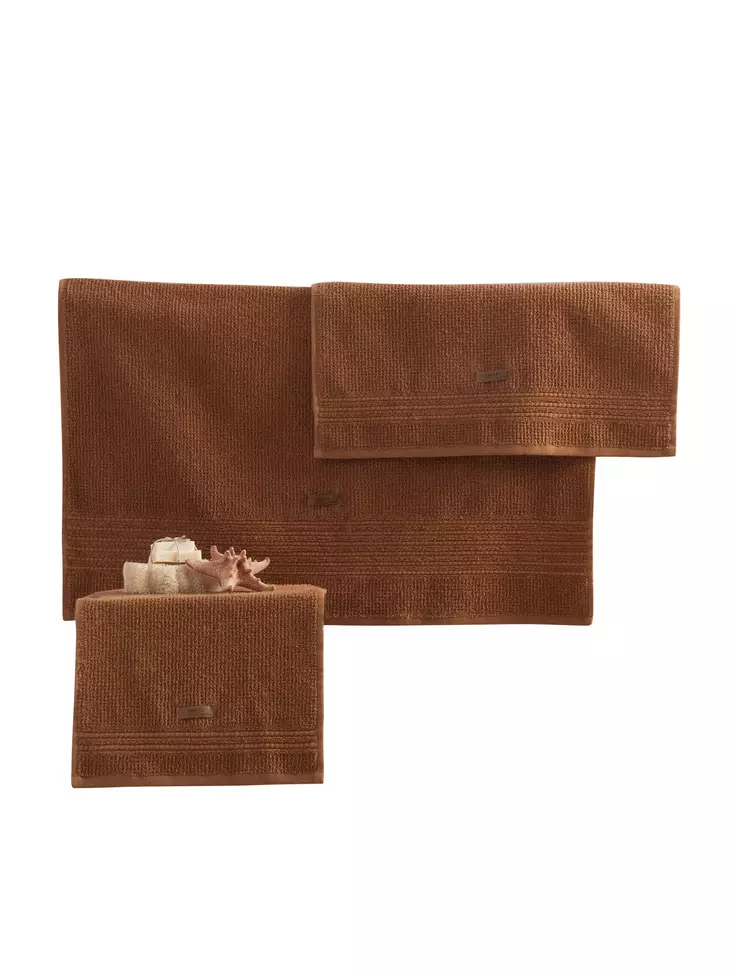 Handduksset L'essentiel Brun 100% Bomull 75x150 cm & 50x90 cm & 30x50 cm - Handdukar - 8683743425877 - 1