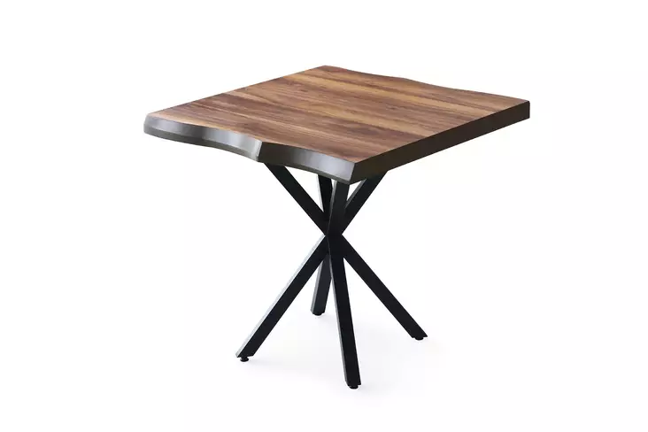 Matbord Hanah Home Safir Valnöt Spånskiva 80x75x80 cm - Matbord - 8683342538787 - 1