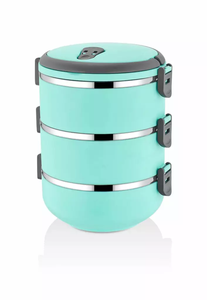 Matlåda Set Hermia Turkos Rostfritt Stål 3 Delar - Matlådor och matförvaringsbehållare - 8683342445887 - 1