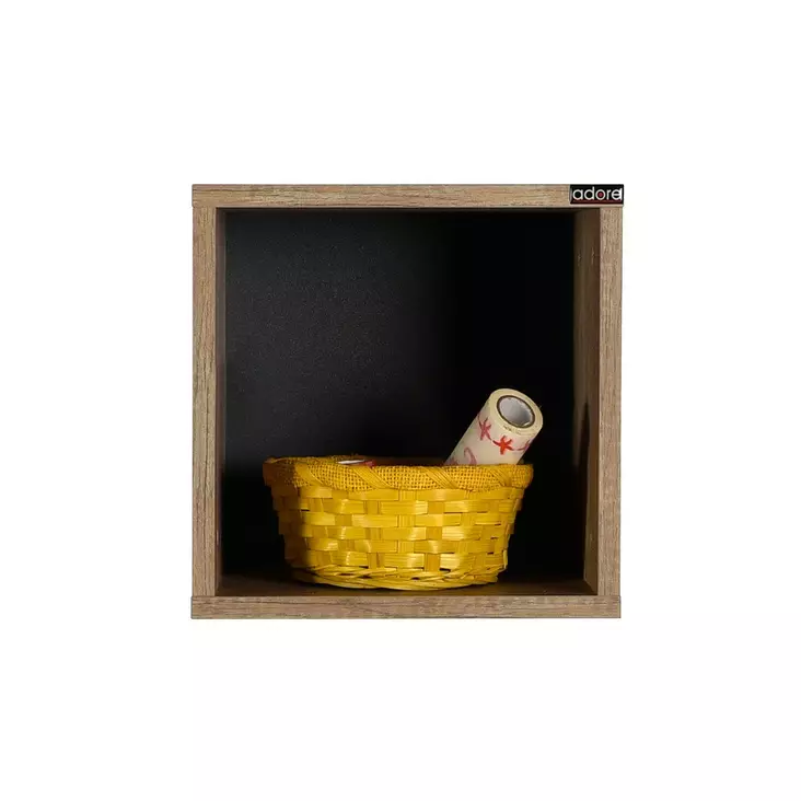 Vägghylla Hanah Home Raf033Tt1 Ljus Valnöt Spånskiva 33x33x19 cm - Vägghyllor - 8684282333357 - 1