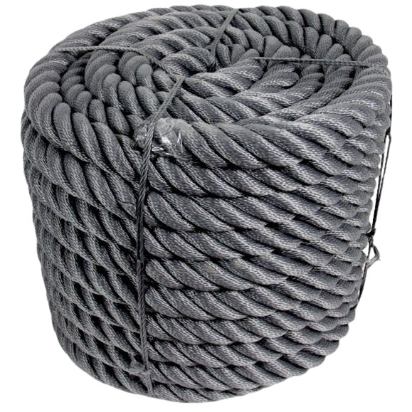 Terrassrep 36 mm 30 m grå - Rep och snören - 6416096044097 - 1