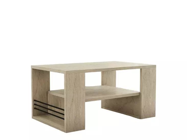 Soffbord Hanah Home Iris Travertin Spånskiva 80x40x50 cm - Soffbord - 8684283030897 - 1