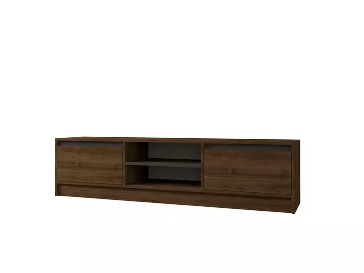 TV-bänk Hanah Home Olça Valnöt Antracit Spånskiva 180x45x40 cm - TV-bänkar - 8684282345787 - 1