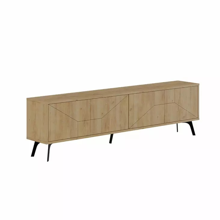 TV-bänk Hanah Home Dune Ek Spånskiva 180x50x29,6 cm - TV-bänkar - 8683743263417 - 1