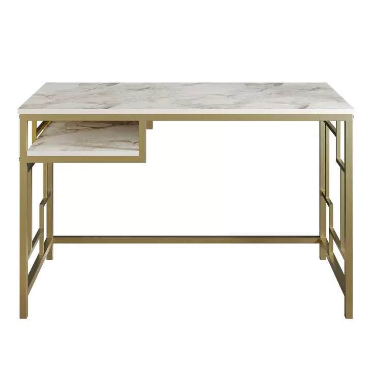 Skrivbord Hanah Home Victory Guld Spånskiva 120x75x60 cm - Skrivbord - 8681875921267 - 1