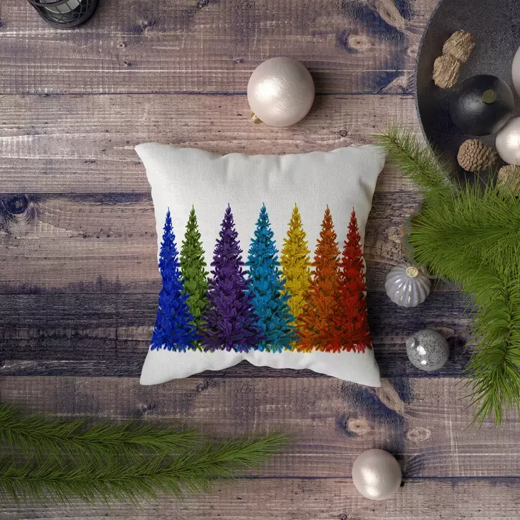 Kuddfodral Aberto Design NYXMAS046 Flerfärgad Polybomull 43x43 cm - Kuddar och täcken - 8683743248957 - 1