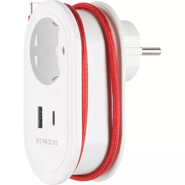 USB-laturi latauskaapelilla 3,4A Tarmo - Nätladdare - 6410416299037 - 1