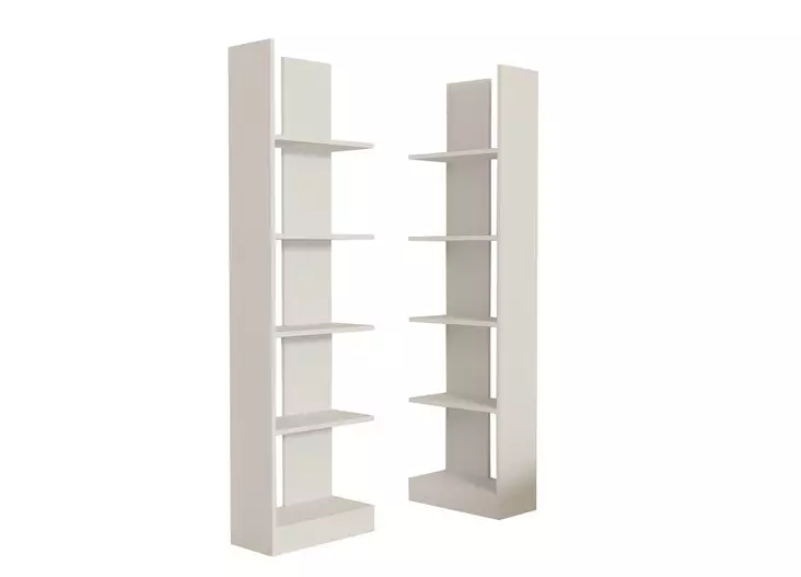 Bokhylla Hanah Home Ikiz Vit Spånskiva 100x180x25,8 cm - Bokhyllor - 8681875458657 - 1