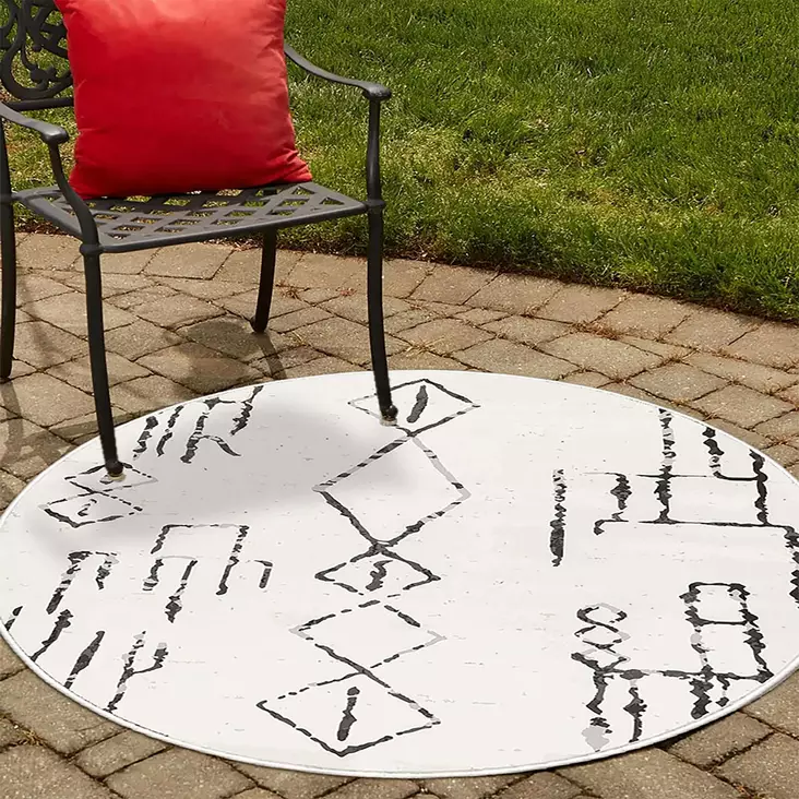 Matta Conceptum Woobtny0190 Vit Bomull Chenille 60x60 cm - Små mattor och gångmattor - 8684282076087 - 1