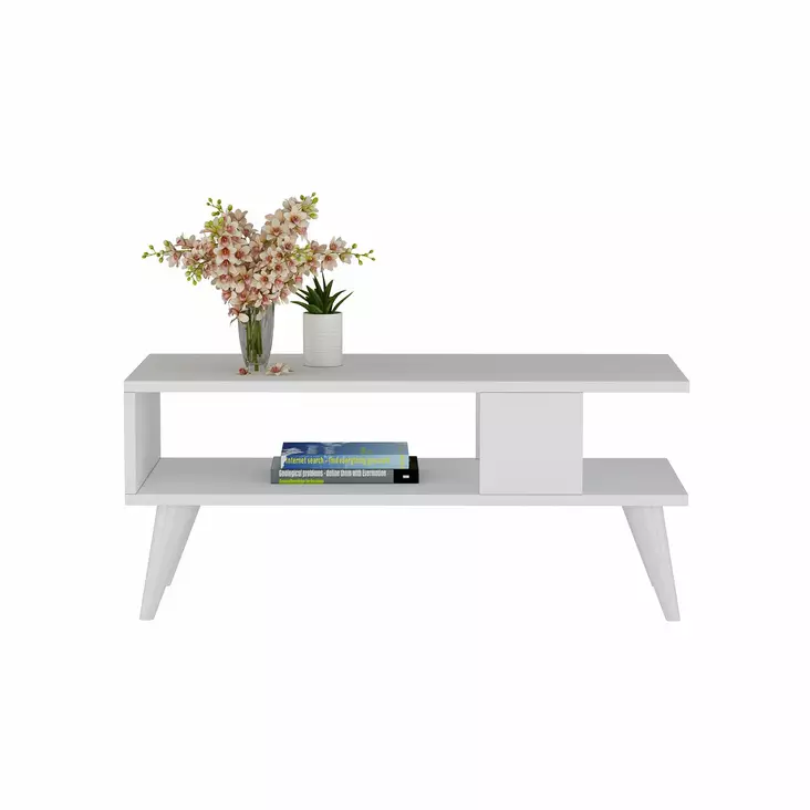 Soffbord Hanah Home Ayca Vit Spånskiva 90x40x45 cm - Soffbord - 8683342946117 - 1
