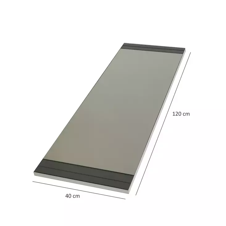 Spegel Hanah Home A350 Vit Spånskiva 40x120x2,2 cm - Speglar - 8683342512367 - 1