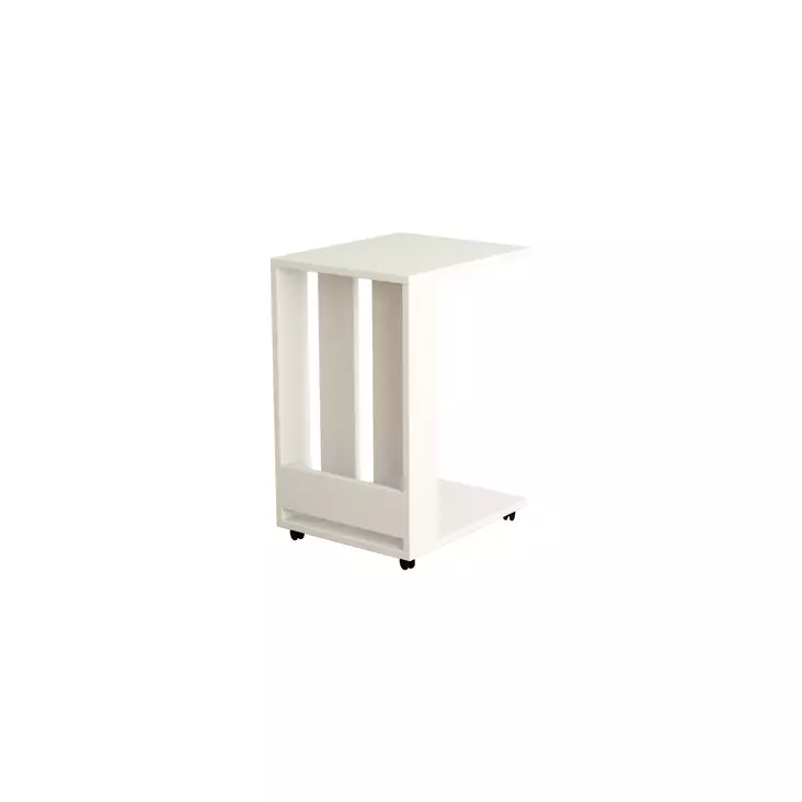 Sidobord Hanah Home Edi Vit Spånskiva 37x60x45 cm - Sidobord och extrabord - 8681875277807 - 1