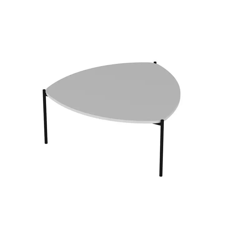 Soffbord Hanah Home Lenny Vit Spånskiva Metallram 90x40x89 cm - Soffbord - 8683742465737 - 1