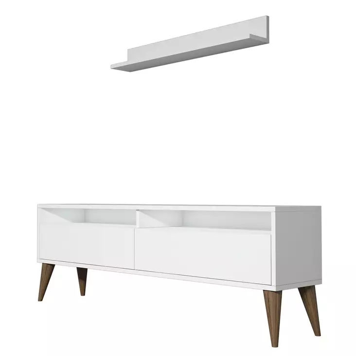 TV-bänk Hanah Home Best Vit Spånskiva 150x50x30 cm - TV-bänkar - 8681875828177 - 1