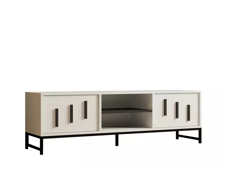 TV-bänk Hanah Home White Vit Spånskiva 160x50x40 cm - TV-bänkar - 8683743451487 - 1