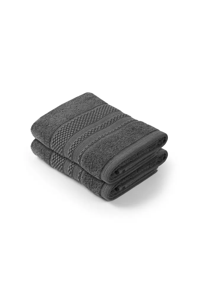 Handduk Set Mijölnir Antracit 100% Bomull 50x90 cm & 50x90 cm - Handdukar - 8684283056637 - 1