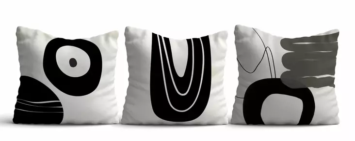 Kuddfodral Set Aberto Design Asr_plw25 Flerfärgad Bomull Polyester 43x43 cm - Prydnadskuddar - 8684283661527 - 1