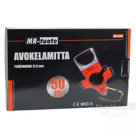 M=C3=A5ttband med vev 50 m - Mått och vattenpass - 6430013066108 - 2