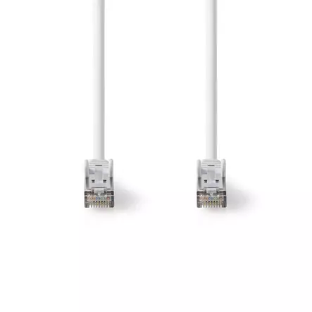 Cat 8.1 nätverkskabel | S/FTP | RJ45 hane | RJ45 hane | 5.00 m | Rund | LSZH | Vit | Label - Dator och nätverk - 5412810424528 - 10