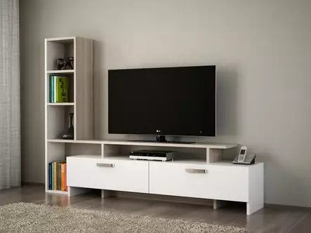 TV-bänk Hanah Home ?imal Vit Spånskiva 168,2x120x22 cm - TV-bänkar - 8681181352458 - 1