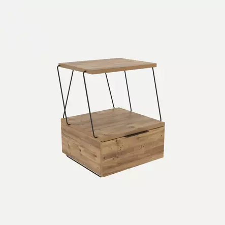 Sängbord Hanah Home Tekoba Furu Spånskiva 42x52x41 cm - Nattduksbord - 8682870763968 - 2