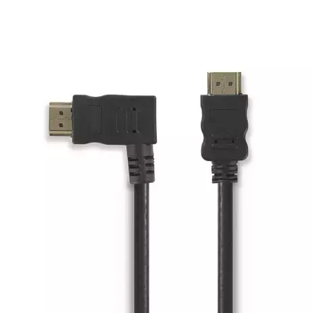 High Speed HDMI kabel med Ethernet | HDMI Kontakt | HDMI Kontakt | 4K@30Hz | 10.2 Gbps | 1.50 m | Rund | PVC | Svart | Blister - HDMI-kablar - 5412810289868 - 1