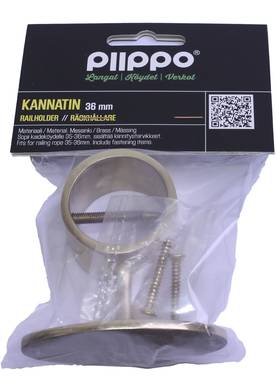 Piippo Kannatin kaideköydelle Ø36mm messinki - Rep och snören - 6408586890468 - 2