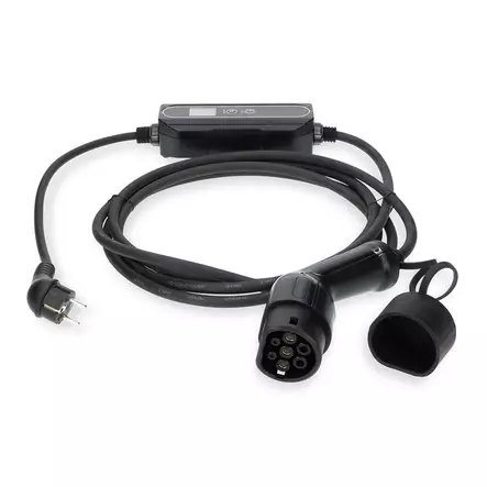 Bärbar laddare för elfordon | AT-N05V3V3-F 3G1.5 | 1380 / 2300 / 3680 W | 6 / 8 / 10 / 13 / 16 A | 1 Phase | 5.00 m | Svart | Presentbox - Laddning av elbil - 5412810450978 - 1