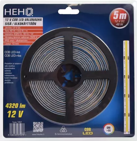 LED Cob Valonauha 5 m 12 V=20 - Ljusslingor - 6438152074978 - 1