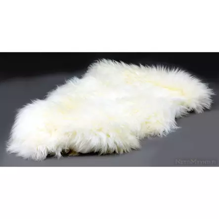 Lampaantalja aito 180 x 60 cm valkoinen - Fårskinn, kohudar, konstgjorda hudar - 6438168103228 - 1