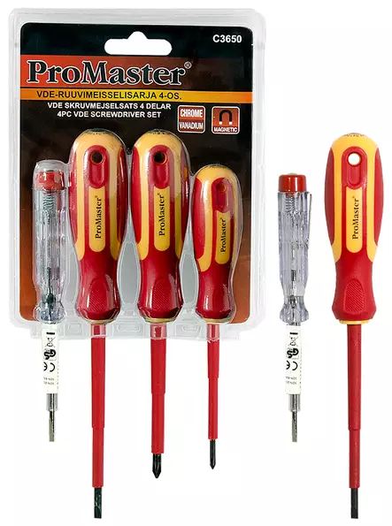 Vde skruvmejsel sats 4 st - Skruvmejslar - 6420286836508 - 1