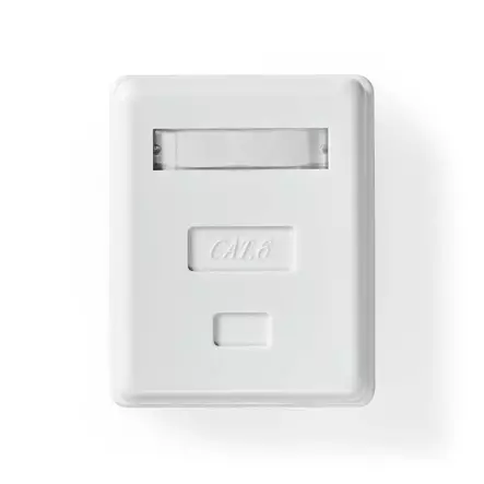 Nätverksvägglåda | Ytmontering | 1-Port port(s) | STP CAT6 | Rak | Hona | Guldplaterad | PVC | Vit | Låda - Dator och nätverk - 5412810424658 - 11