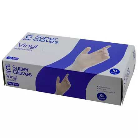 Vinyylik=C3=A4sineet XL 100kpl - Engångshandskar - 6438168114408 - 1