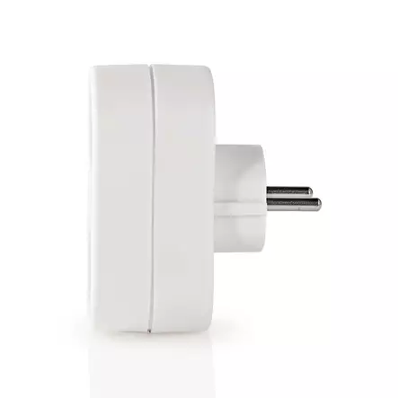 Eluttag Splitter | Typ F (CEE 7/7) | 250 V AC 50 Hz | Jordad kontakt / Typ F (CEE 7/7) | 250 V AC 50/60 Hz | 16.0 A | 3500 W | Vit - Inomhusförlängningssladdar - 5412810292028 - 15