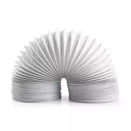 Luft Utloppsslang PVC | 100 mm | 1.50 m | Passar till: Luftventilation / Torktumlare | Vit - Nedis produkter - 5412810481958 - 10