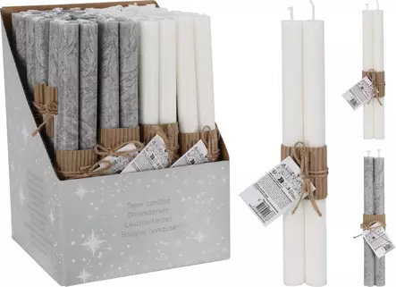 Eleganta middagsljus 2 st – en stilfull inredningsdetalj och stämningsskapare för hem och fest - Ljus och lyktor - 8721037105378 - 1