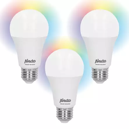 Smart LED-färglampa med Wi-Fi 3-pack - Ljuskällor - 8712412586288 - 1