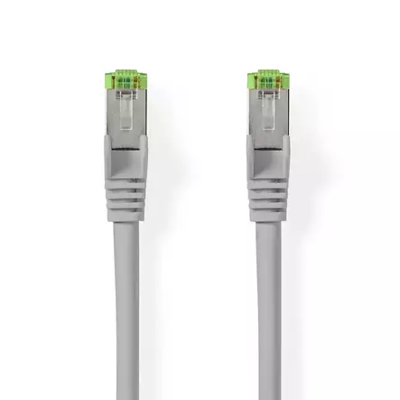 Cat 8.1 nätverkskabel | S/FTP | RJ45 hane | RJ45 hane | 15.0 m | Rund | LSZH | Grå | Label - Dator och nätverk - 5412810452958 - 1