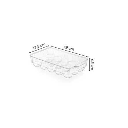 Kylskåpsorganisatör Hermia Transparent Plast 17,5x29 cm - Matlådor och matförvaringsbehållare - 8684282832188 - 1