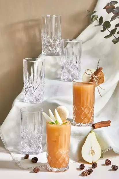 Glas Set Hermia Serena Transparent Glas 6 Delar - Serveringsfat - 8684283784998 - 2