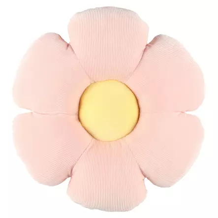 Blomformad prydnadskudde 50 cm, även som sittdyna - Prydnadskuddar - 6410416452968 - 1